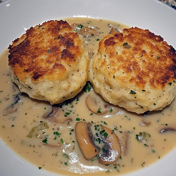 Buttermilch-Semmelknödel-Soufflé