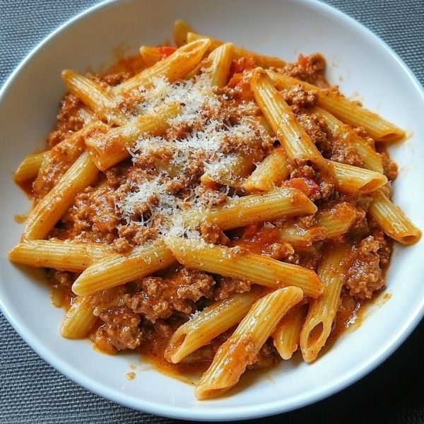 Cremige One Pot Pasta nach Bologneser Art