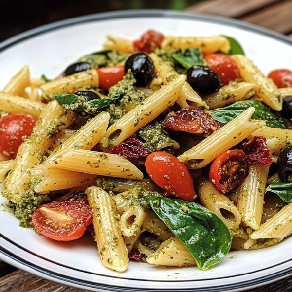 Eckis italienischer Nudelsalat mit Pesto