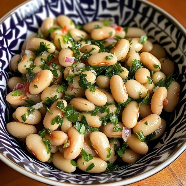 Piyaz – weißer türkischer Bohnensalat
