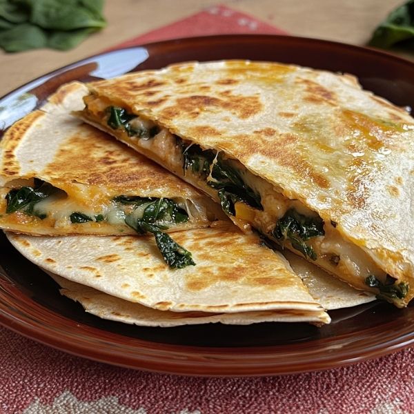 Spinat-Quesadilla