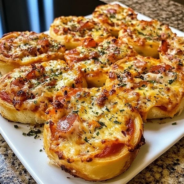 Superschnelle Pizzabrötchen