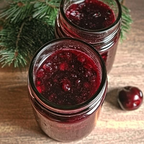 Weihnachtliche Glüh-Kirsch-Marmelade