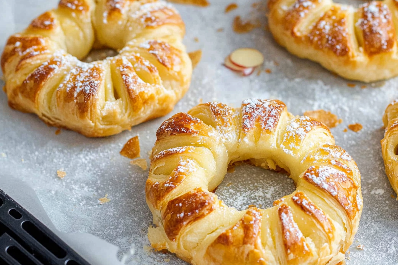 Apple Rings in Puff Pastry from the Air Fryer