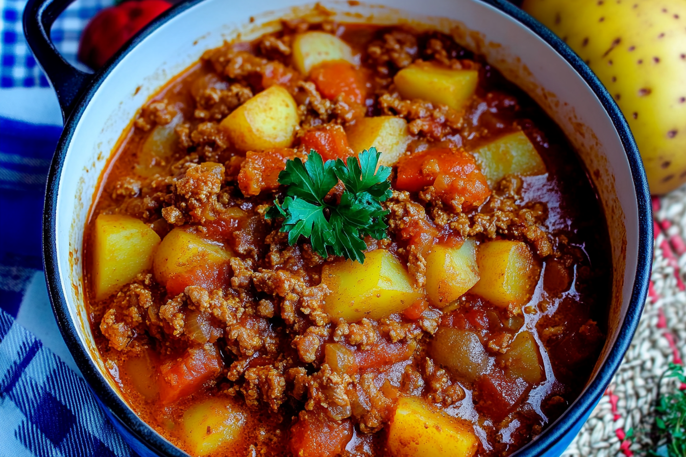 Bauerntopf mit Hackfleisch und Kartoffeln