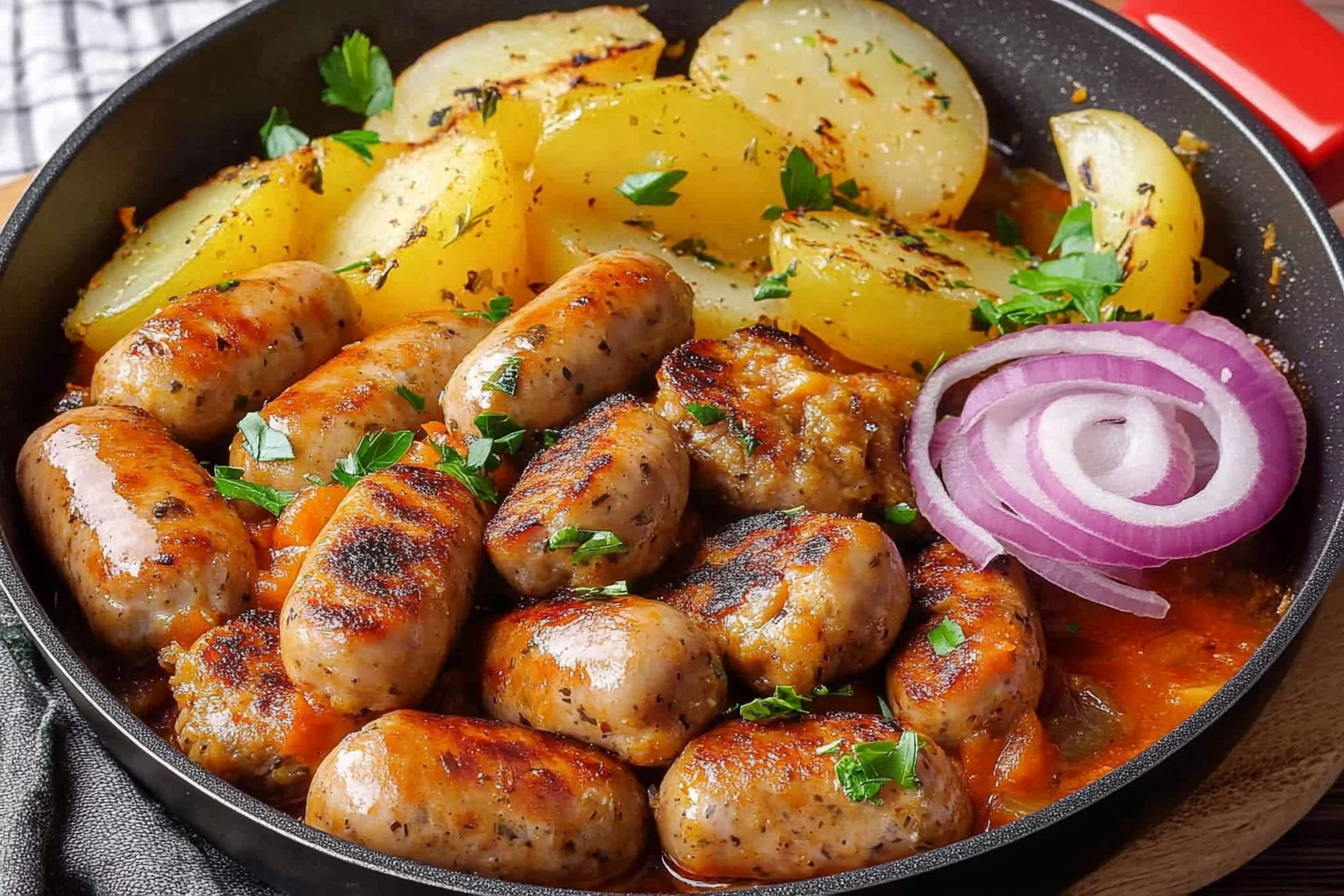 Bratwurstpfanne – herzhaft und lecker!