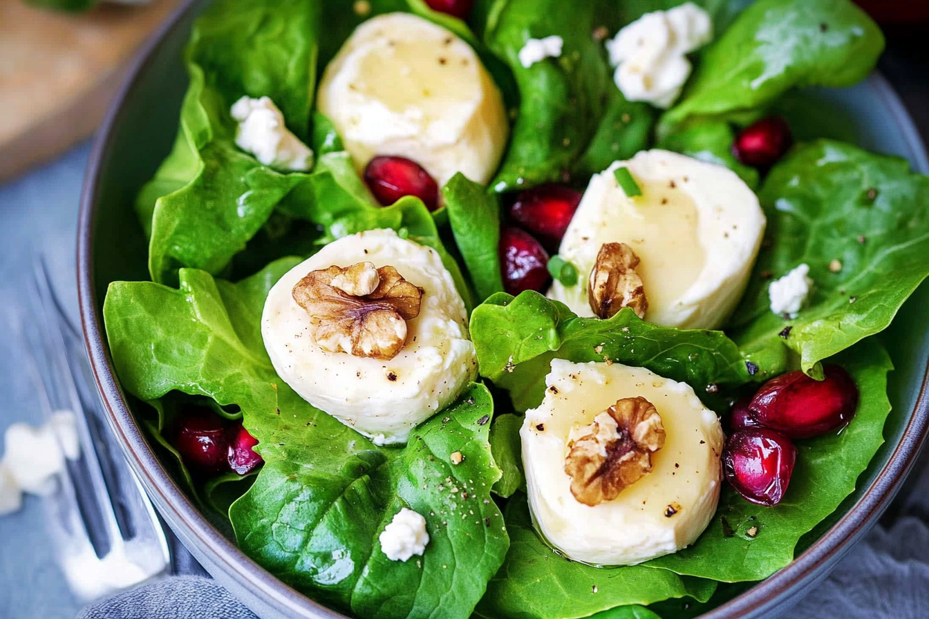 Feldsalat mit Ziegenkäse – einfach und schnell
