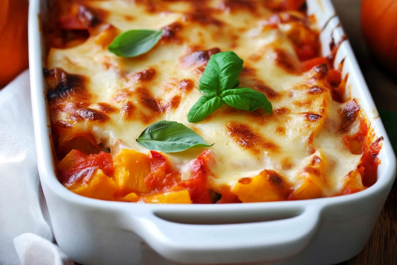 Kürbis-Lasagne, vegetarisches Rezept