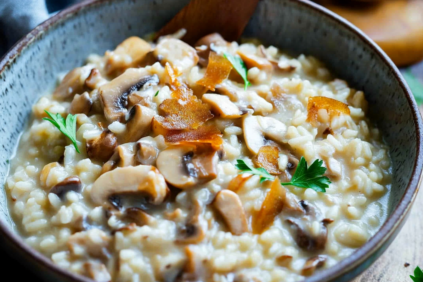 Pilzrisotto ganz cremig und einfach – bestes Rezept
