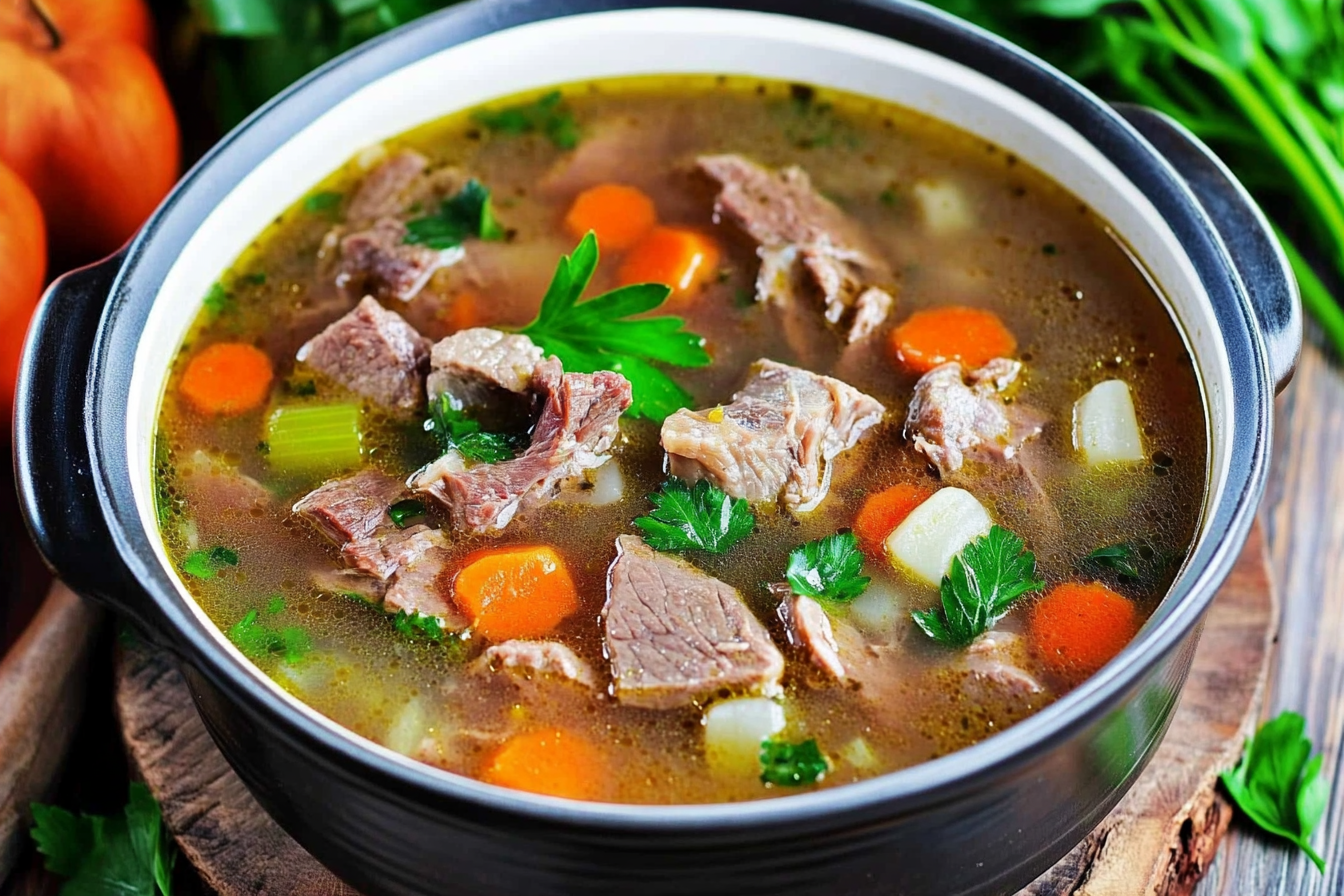 Rindfleischsuppe kochen nach Omas Rezept