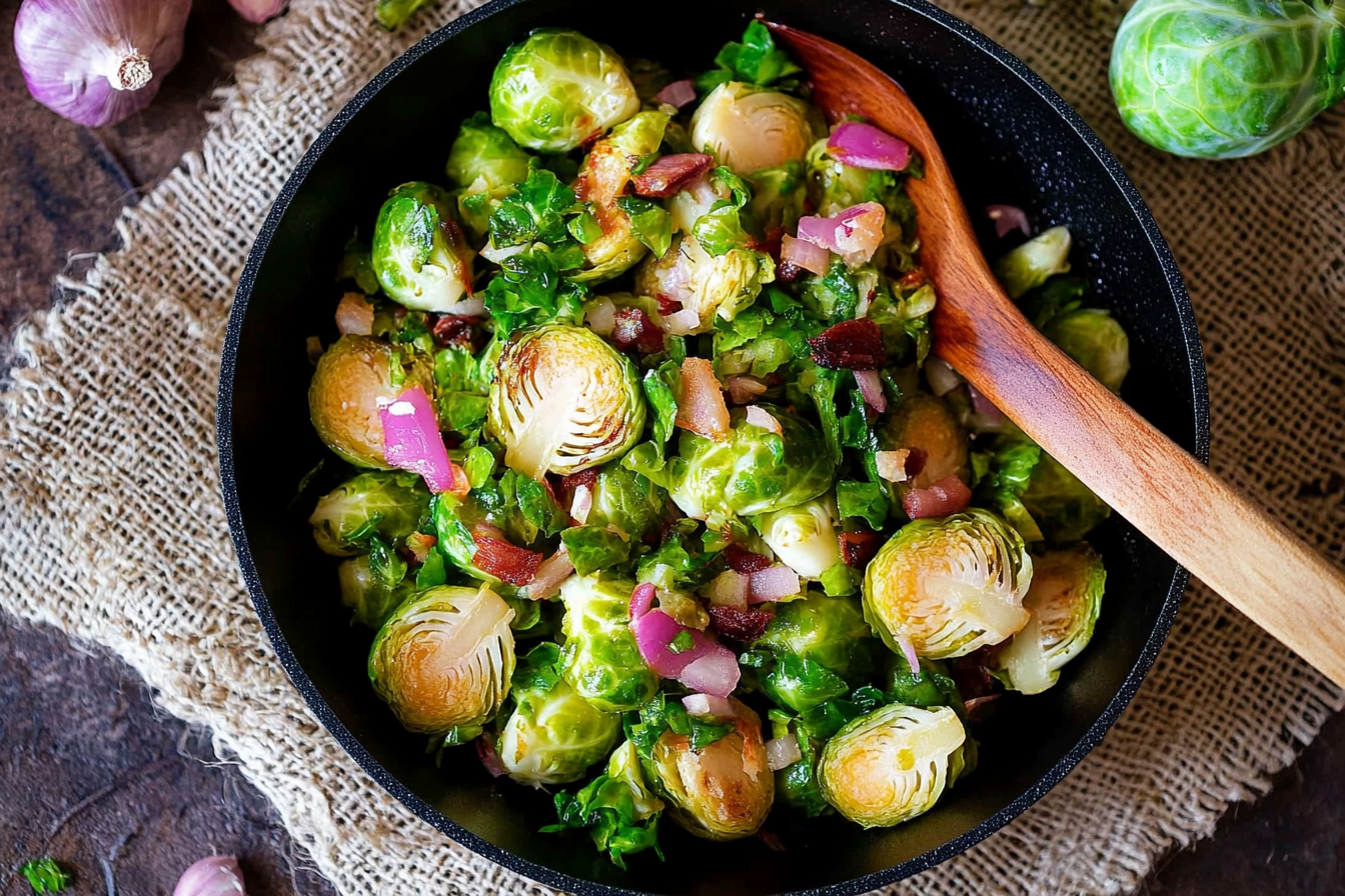 Rosenkohl-Pfanne einfach und schnell