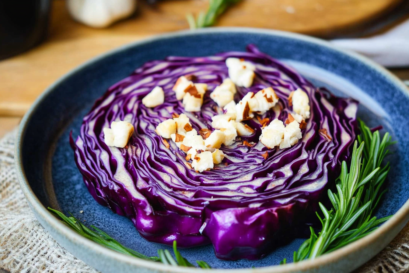 Rotkohl-Steaks aus dem Backofen